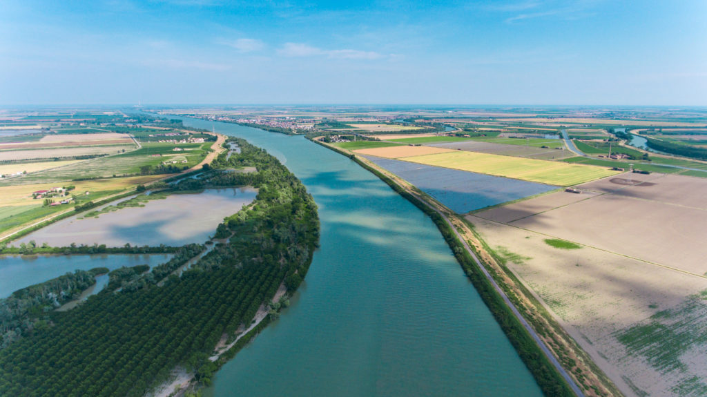 parco del delta del po - polesine, Italia