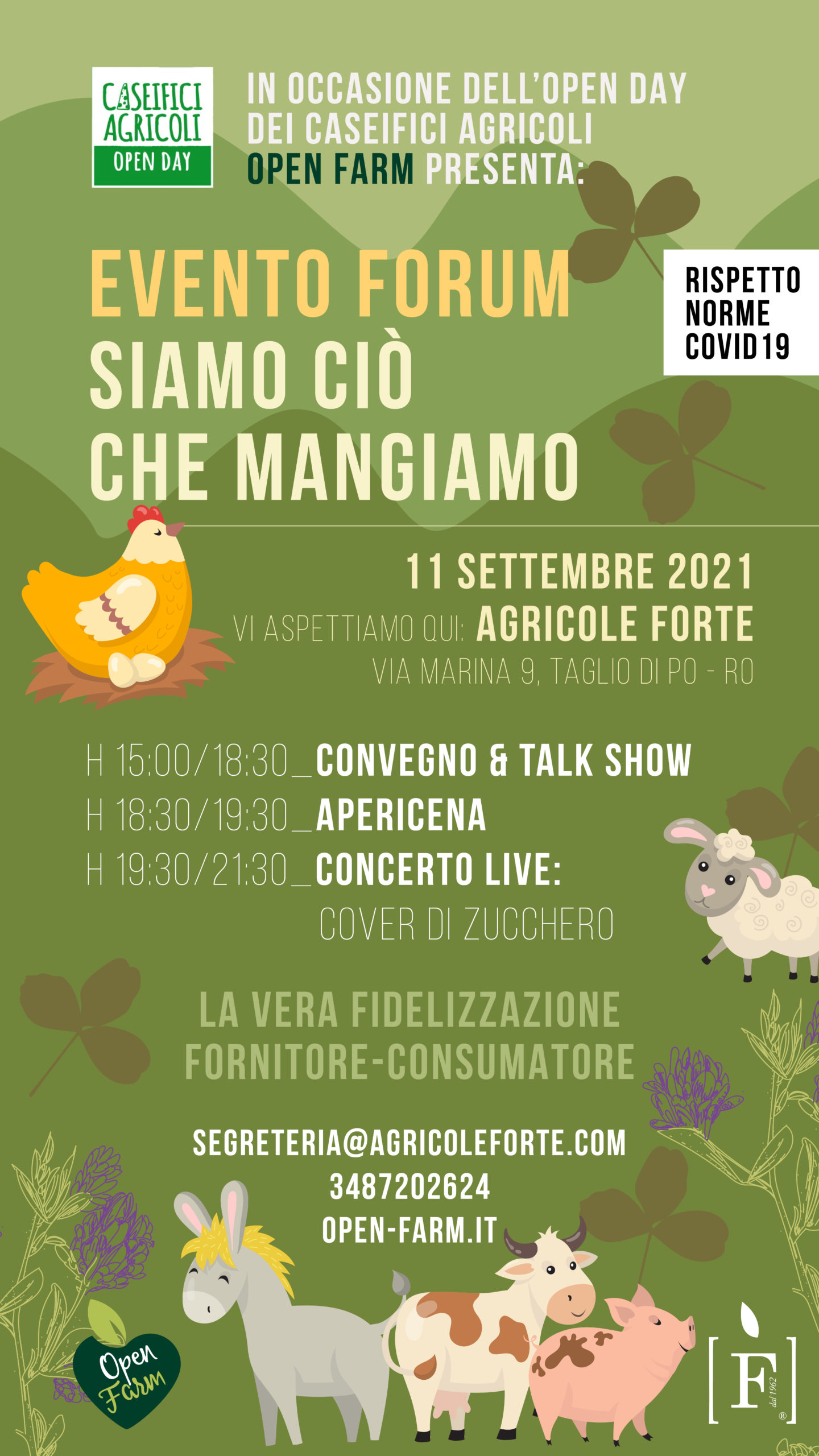 locandina evento siamo ciò che mangiamo 11 settembre 2021